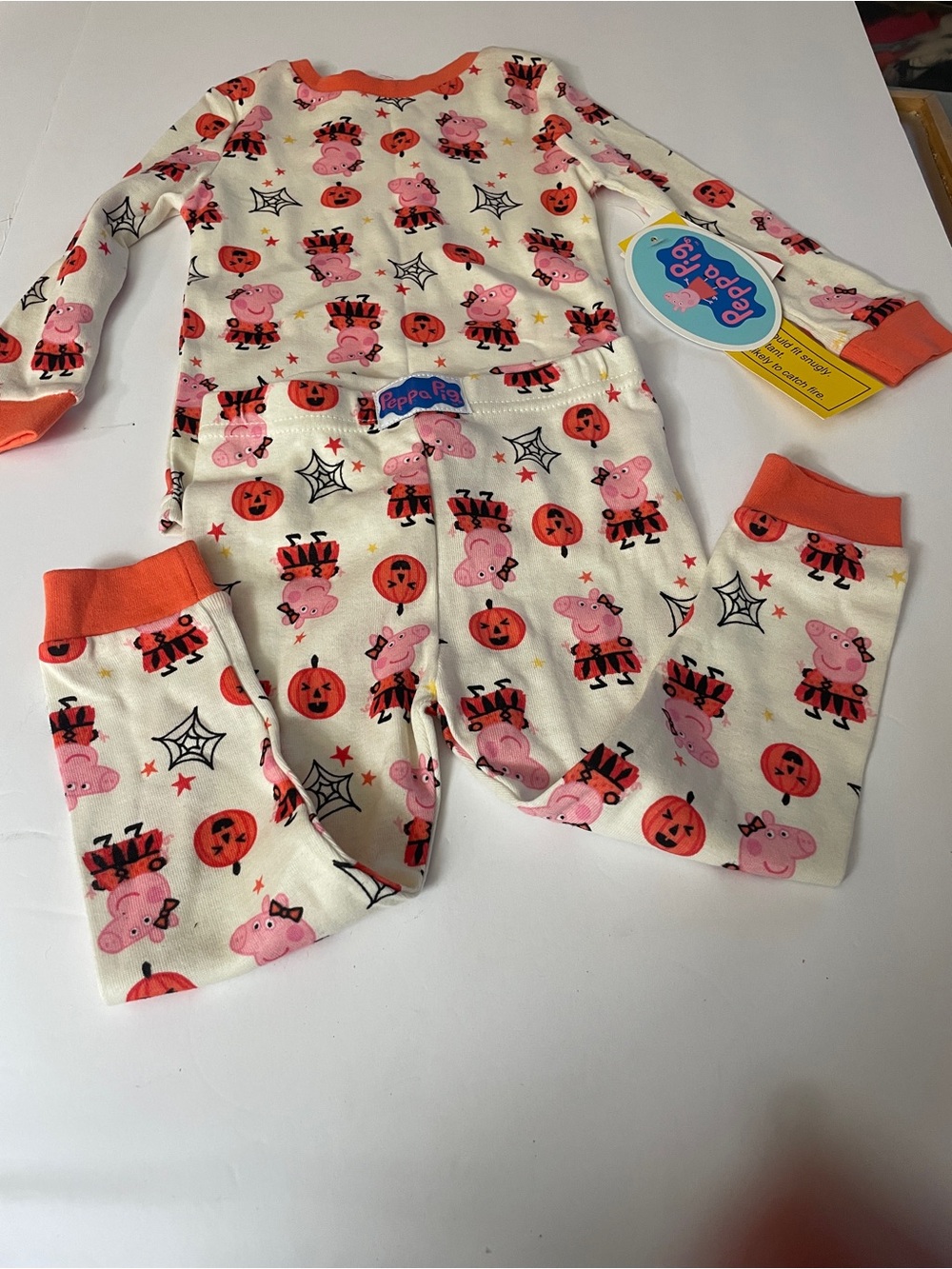 Peppa Pig NWT Pink and Orange Halloween Top